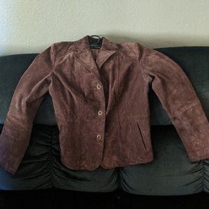 C & A Canda genuine leather jacket sz M